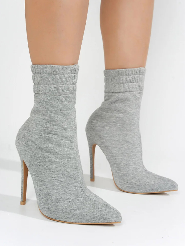 EMMIOL Botines de tacón alto con punta puntiaguda de Nauvoo