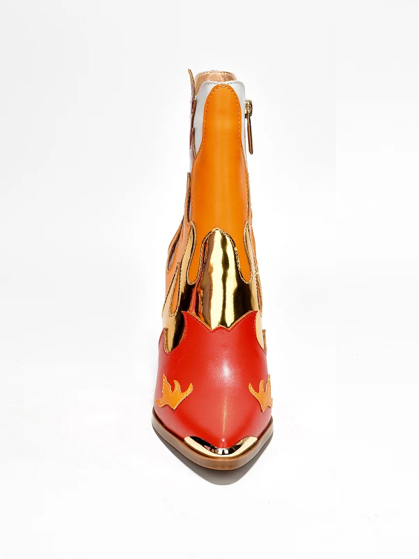 EMMIOL Botines con cremallera y puntera en punta de metal Dumpa