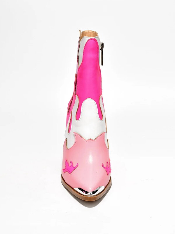 EMMIOL Botines con cremallera y puntera en punta de metal Dumpa