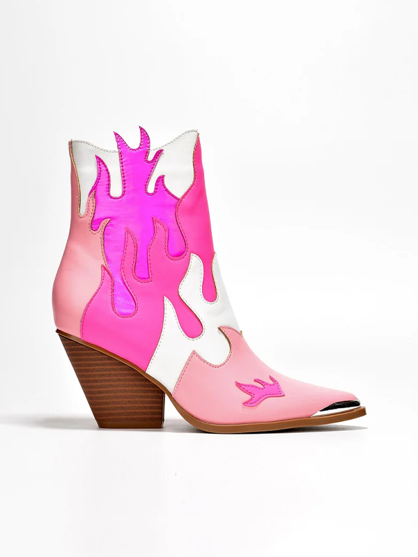 EMMIOL Botines con cremallera y puntera en punta de metal Dumpa