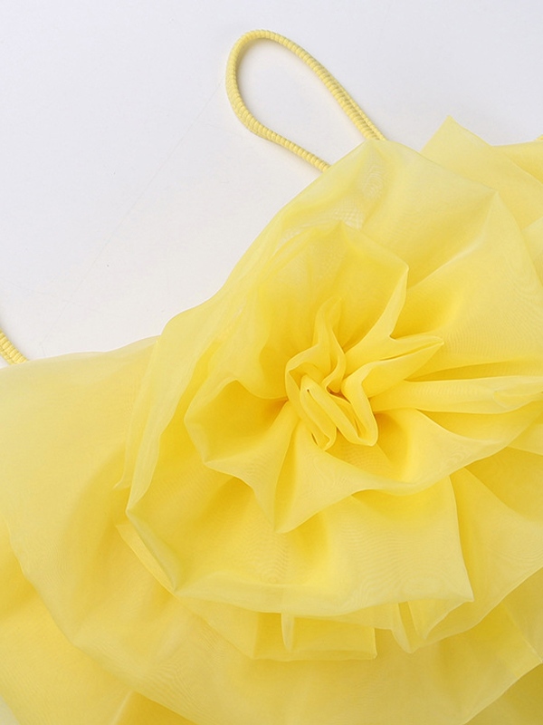 EMMIOL Top de tirantes con forma de flor