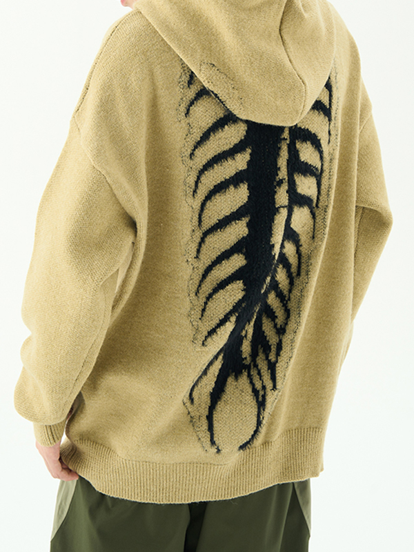 Men's Skeleton Jacquard Turtleneck Sweater