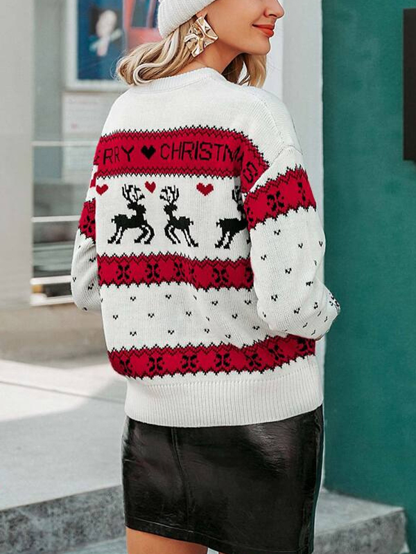 Emmiol Spedizione gratuita 2025 Maglione girocollo con pullover