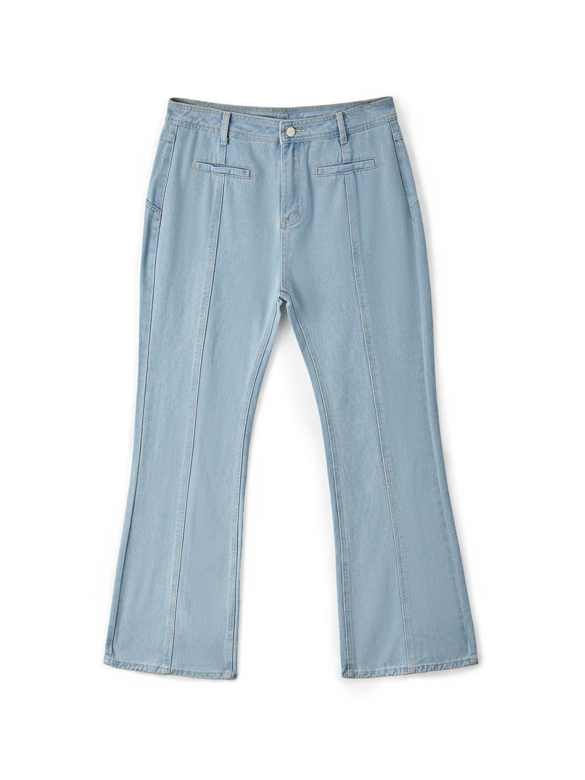 EMMIOL Back Star Patchwork Flare Jeans