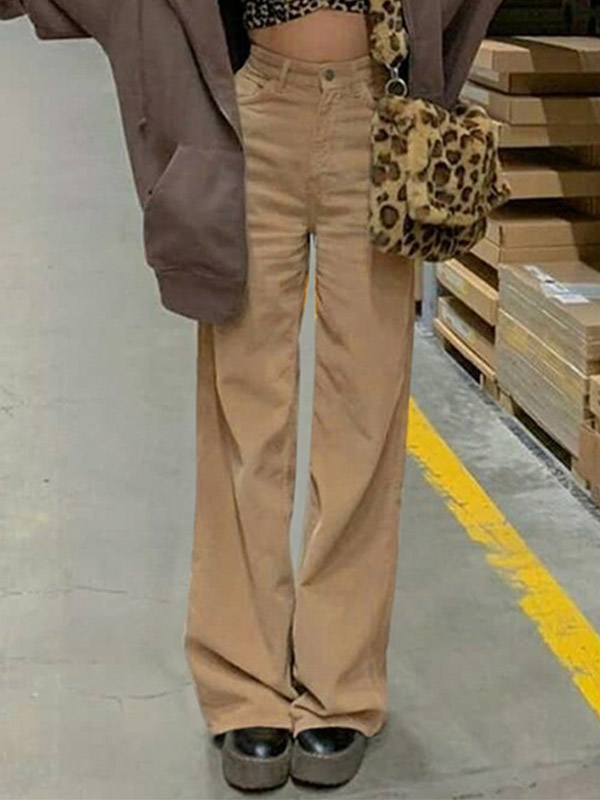 EMMIOL Vintage Corduroy Baggy Pants