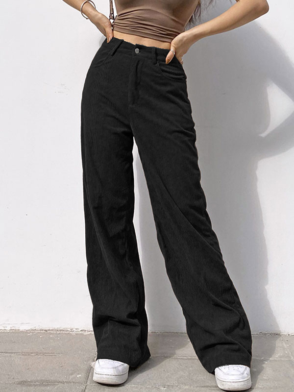 EMMIOL Vintage Kord Weit Hosen