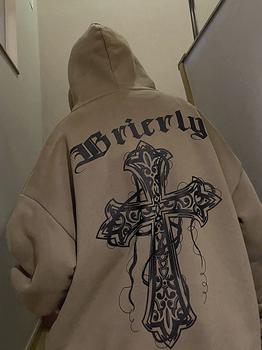 Men Letter Gothic Hoodies