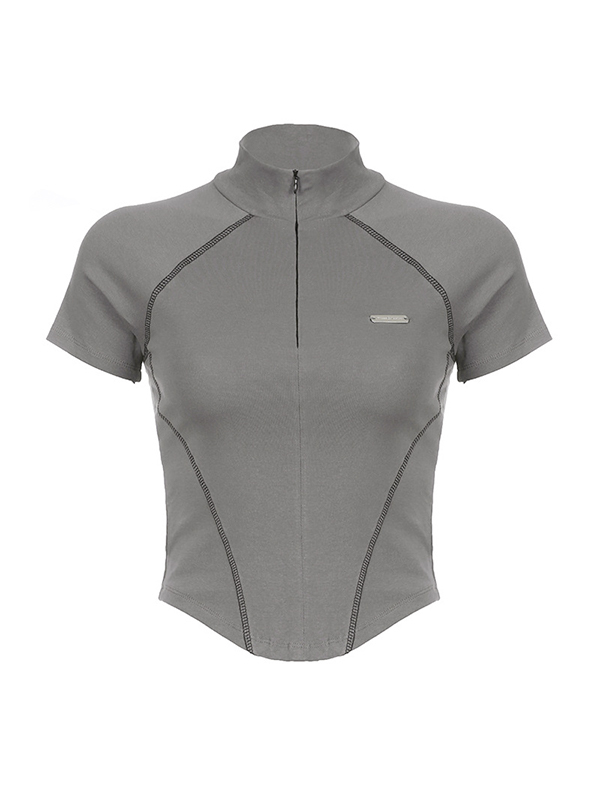 EMMIOL Top a maniche lunghe con dettaglio punto