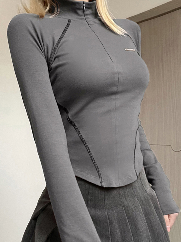 EMMIOL Langärmliges Oberteil mit Nahtdetail